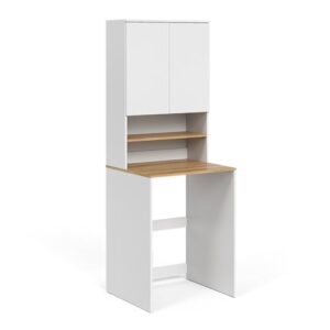 Vicco Waschmaschinenschrank Viktor, Weiß/Artisan, 68 x 88.2 cm 2 Teile mit Regal - Eleganter und praktischer Schrank für das Badezimmer