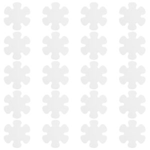 Badewanne und Dusche sicherer machen: 20 Stück transparente Anti-Rutsch-Aufkleber für Badewanne und Dusche, Selbstklebend, Rutschfest, Blütenform