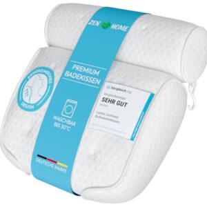 Ergonomisches Badewannenkissen mit 5D Spezial-Schaum, antibakteriell und hygienisch, für Nacken und Schulterpartien