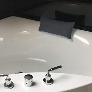 Brandsseller Wellness Badewannenkissen mit Saugnäpfen und Reißverschluss - weiches Kissen aus hochwertiger Microfaser für Kopf- und Nackenunterstützung