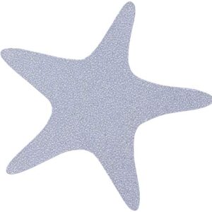 Cocofy Anti-Rutsch Sticker transparent Seestern für Dusche und Badewanne, 6er Pack - ideal für Kinder und Eltern