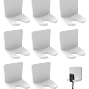 Elektrische Zahnbürstenhalter, 8 Stück, ohne Bohren, Wandbefestigter Zahnbürstenhalter, Selbstklebend Aufsteckbürsten Halter für Badezimmer
