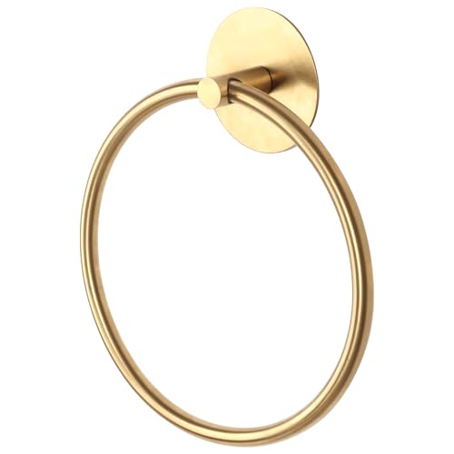 Goldener Edelstahl Handtuchring mit Wandmontage, ideal für Badezimmer oder andere Räume