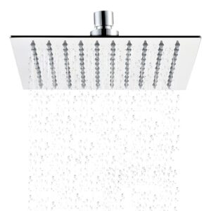 SANIDELL Duschkopf 12 Zoll 30 x 30cm - Edelstahl V304 Poliert - Luxuriöses Duscherlebnis mit Antikalk-Funktion und Hochwertiger Verarbeitung