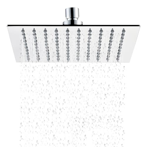 SANIDELL Duschkopf 12 Zoll 30 x 30cm - Edelstahl V304 Poliert - Luxuriöses Duscherlebnis mit Antikalk-Funktion und Hochwertiger Verarbeitung