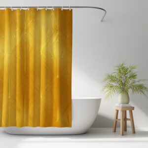 Schnell trocknender Duschvorhang für Badezimmer, elegant und luxuriös, Gold-Muster, perfekt für entspannende Atmosphäre
