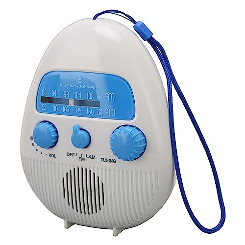 Wasserdichtes Tragbares Duschradio, Badezimmerradio mit integriertem Lautsprecher. Kompatibel für den Innen und Außenbereich. Ideal für Bäder und Outdoor-Aktivitäten.