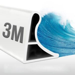 Silikon Duschschwelle Wassersperre für Duschabtrennung Küche, Schwallschutzleiste Dusche Selbstklebend, 4CM Höhe Wasserstopper Dusche, 360° Biegbar Schwallschutz dusche