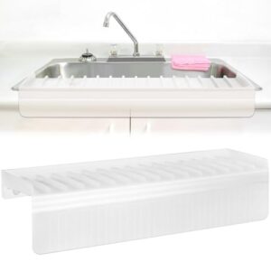 AYESY Spülbeckenmatte, Silikon Spülbecken Kantenschutz, Spritzschutz, 5° Upgrade Multifunktions Spülbecken Zubehör