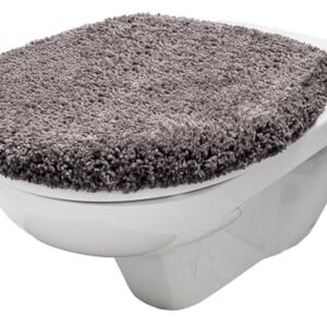 WC-Deckelüberzug aus weichem Mikrofaserstoff, 38x48 cm groß, für optimalen Komfort und stilvollen Look