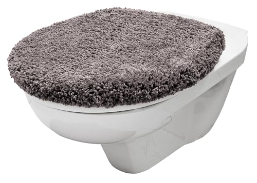 WC-Deckelüberzug aus weichem Mikrofaserstoff, 38x48 cm groß, für optimalen Komfort und stilvollen Look
