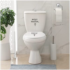 Selbstklebender Aufkleber mit lustigem Spruch für den WC Deckel oder Toilettensitz in Bad und Badezimmer