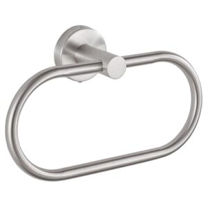 Handtuchring aus Gebürstetem Nickel, Moderner Badetuchhalter Wandhalterung, Handtuchhalter Edelstahl Wandmontage, Badezimmer Zubehör