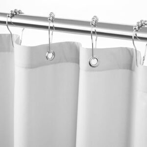 Duschvorhang aus weichem Stoff mit wasserabweisender Beschichtung und drei Magneten, ideal für das Badezimmer