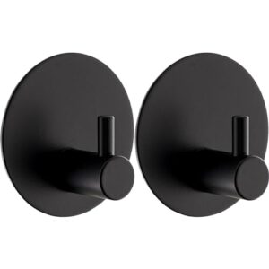 Klebehaken aus Edelstahl, Selbstklebend, Ohne Bohren, Mit Klebepads, für Bad, Toilette, Küche