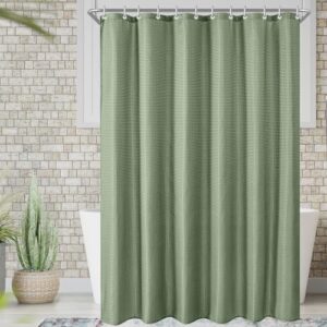Eleganter Lerores Duschvorhang mit Waffel-Design und Wasserdichte Beschichtung, ideal für Badezimmer und Badewannen