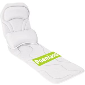 Luxuriöses Vollkörper-Badekissen für Badewanne - Unterstützung für Kopf, Nacken und Rücken