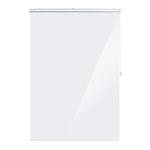 Relaxdays Duschrollo, 140x240 cm, Seilzugrollo für Dusche & Badewanne, wasserabweisend, Decke Spritzschutz, durchsichtig