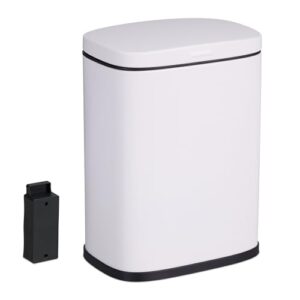 Kosmetikeimer mit Wandmontage, 3 Liter Fassungsvermögen und absenkender Automatik, aus Metall gefertigt, für den Einsatz im Badezimmer