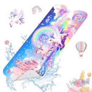 Badewannenmatte für Kinder, rutschfeste Oberfläche, einzigartiges Einhorn-Design, hochwertige Materialien, 100% BPA-frei, maschinenwaschbar