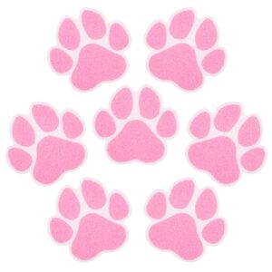 Rutschfeste Badewannen-Aufkleber, 20 Stück, große Sicherheits-Badewanne-Dusche, Trittfläche, selbstklebend, Schaber (Pink)