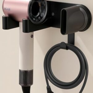 Fönhalterung ohne bohren, Magnetische Halterung aus Aluminiumlegierung für Badezimmer und Dyson-Zubehör