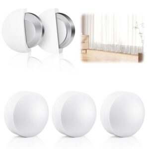 Duschvorhang beschwerer, Magnete mit Silikonbeschichtung für bessere Stabilität und Haltbarkeit, 3 Paar Duschvorhang Beschwerer