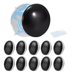 Magnetische Duschvorhänge Gewichte, 10 Paar Runde Magnete für Duscheinlagen und Vorhänge, Schwarze Gewichte mit Magnet