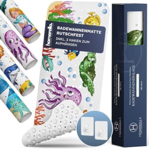 rutschfeste Badematte für Kinder, BPA frei, schimmelresistent, antirutschmatte für die Badewanne