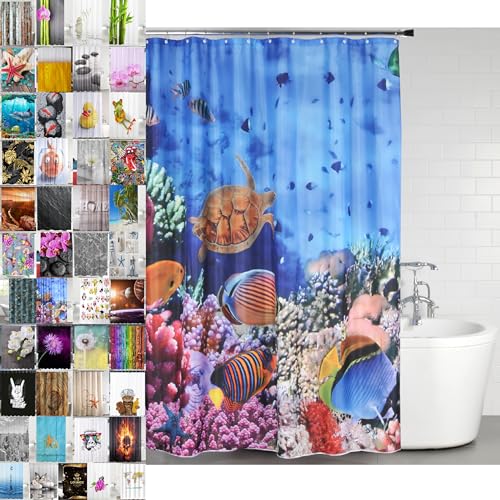 Hochwertiger Sanilo Duschvorhang mit Unterwasser-Thema, wasserdicht und Anti-Schimmel-Effekt, ideal für ein entspannendes Bad