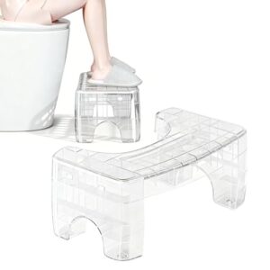 Toilettenhocker für Erwachsene mit rutschfester Oberfläche und ergonomischer Sitzposition, hilft beim Stuhlgang und unterstützt die Darmgesundheit.