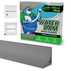 Hochwertige Schwallschutzleiste Dusche aus Silikon, Selbstklebend und wasserdicht, ideal für Badezimmer und Küche