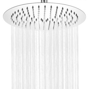 Runder Regenduschkopf aus Edelstahl mit 360° Verstellbarkeit und Selbstreinigenden Düsen für ein luxuriöses Badezimmer-Erlebnis