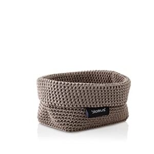 Blomus Häkelkorb Taupe Tela: Badezimmer-Accessoire aus robustem Material mit eleganten Farbe Taupe und einfach zu reinigender Oberfläche.