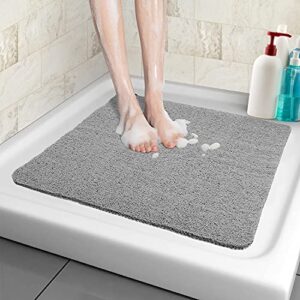 Duschmatte rutschfest, weich und bequem für den Baden. PVC-Luffa Massage Duschmattensystem mit Ablauflöchern für Nassbereiche.