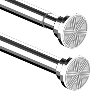 Duschstange aus Edelstahl, Teleskopstange ohne Bohren, rostfrei, für Duschen und Badewannen, flexible Stange 73-175 cm