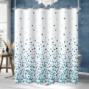 Lerores Duschvorhang 300x200 cm Blacklog - Wasserabweisender und waschbarer Polyester Stoff für Badezimmer, Badewanne mit Beschwerter Saum und Antischimmel-Eigenschaften