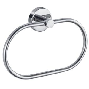 Handtuchhalter aus Chrom, moderner Badetuchhalter Wandhalterung, Handtuchhalterung Edelstahl Wandmontage, Badezimmer Zubehör