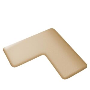 L-förmiger Badezimmerteppich aus weichen Materialien, rutschfeste Rückseite, für Badezimmertüren und Toilettenmatten geeignet