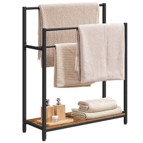 3-lagiger freistehender Handtuchhalter, Deckenständer mit Ablage, Handtuchständer für Outdoor Pool, Badezimmer, Wohnzimmer, Schlafzimmer