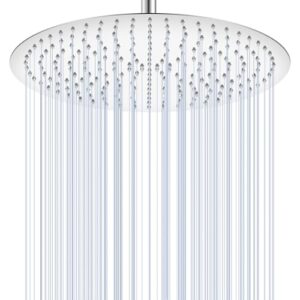 Hochwertiger Regenduschkopf aus Edelstahl 304 mit 230 Anti-Verstopfungs-Silikondüsen und Wasserfalldesign für ein luxuriöses Badeerlebnis