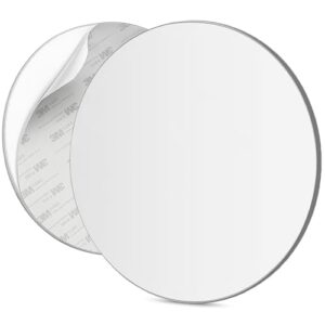 Runder Duschspiegel 22,5 cm für Bad, Schrank oder Tür-Rückseite, Acryl und nicht beschlagen