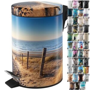 Sanilo Kosmetikeimer 3L mit Absenkautomatik - Abfalleimer für jedes Badezimmer mit Innenbehälter und Absenkautomatik