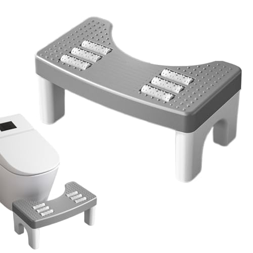 Ergonomischer Toilettenhocker für Erwachsene mit rutschfestem Design, um Hämorrhoiden und Verstopfung zu verhindern und den Stuhlgang zu erleichtern.