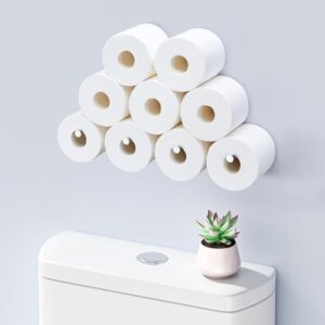 Moderner Klopapierständer aus Metall für die Aufbewahrung von 10 Rollen Toilettenpapier in Badezimmer, Küche oder Waschraum