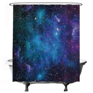 Natur-galerie-artiger Duschvorhang mit Galaxie-Design, 180 x 200 cm groß, anti-schimmelig und wasserabweisend, ideal für Badewanne oder Dusche