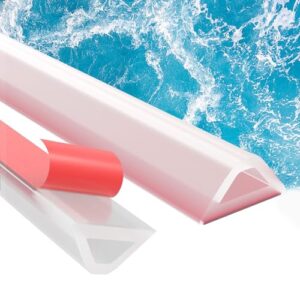 Selbstklebende Schwallschutzleiste für die Dusche, Silikon Wasserstopper Dusche Boden, Wasserdamm für Bad und Küche