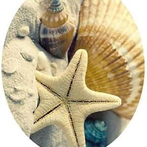 Abnehmbarer WC-Sitz Aufkleber mit Ocean Forest Sky Fisch Motiv für das Badezimmer, ein langlebiger und praktischer Vinyl-Aufkleber für die Toilette