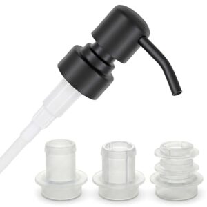 ALTGLAS Seifenspender Pumpkopf 'Zagreb' aus Edelstahl mit Set aus 3 Dichtungsringen für 18-23mm Flaschen - Umweltfreundlicher Upcycling Pump Spender