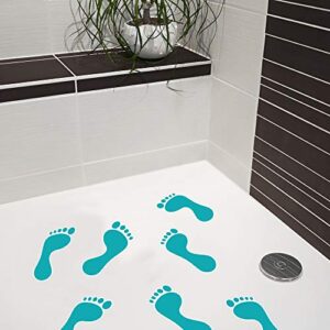 Antislip-Sticker für Badewanne und Düse, selbstklebend, Rutschklasse C DIN 51097, Türkis